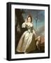 Portrait of a Young Lady as a Shepherdess-Thomas Hudson-Framed Giclee Print