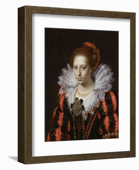 Portrait of a Young Lady, C.1620-Paulus Moreelse-Framed Giclee Print