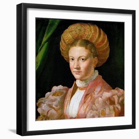 Portrait of a Young Lady, Ca 1530-Parmigianino-Framed Giclee Print