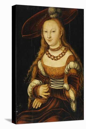 Portrait of a Young Lady, circa 1530-Lucas Cranach the Elder-Stretched Canvas