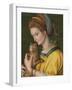 Portrait of a Young Lady Holding a Cat-Francesco Ubertini Verdi Bachiacca-Framed Giclee Print