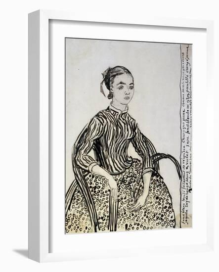 Portrait of a Young Lady (La Mousm), 1888-Vincent van Gogh-Framed Giclee Print