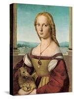 Portrait of a Young Lady with a Unicorn, 1505-1506-Raphael-Stretched Canvas