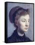 Portrait of a Young Lady-Edgar Degas-Framed Stretched Canvas