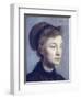 Portrait of a Young Lady-Edgar Degas-Framed Art Print