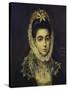 Portrait of a Young Lady-El Greco-Stretched Canvas