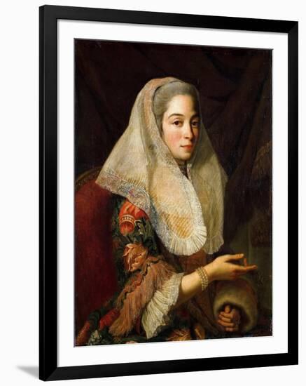 Portrait of a Young Maltese Lady-Antoine de Favray-Framed Giclee Print