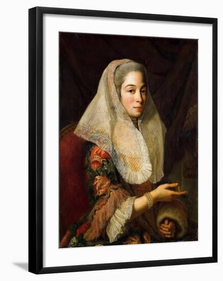 Portrait of a Young Maltese Lady-Antoine de Favray-Framed Giclee Print