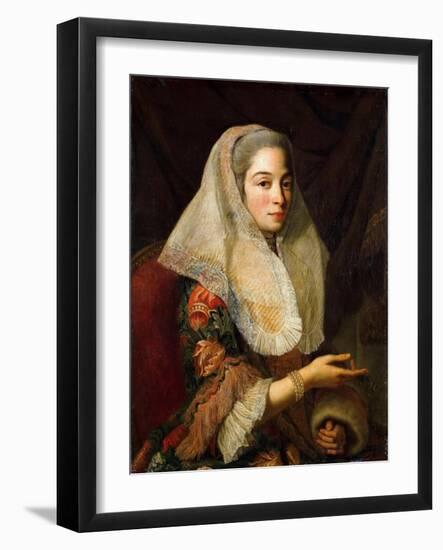 Portrait of a Young Maltese Lady-Antoine de Favray-Framed Giclee Print