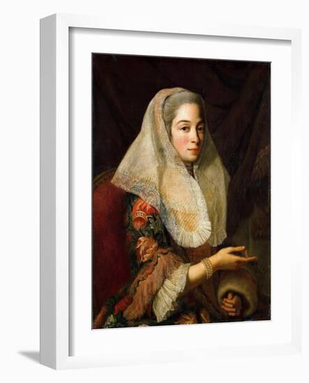 Portrait of a Young Maltese Lady-Antoine de Favray-Framed Giclee Print