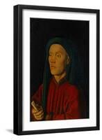 Portrait of a Young Man, 1432, Perhaps Guillaume Dufay-Jan van Eyck-Framed Giclee Print