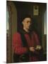 Portrait of a Young Man, 1450-1460-Petrus Christus-Mounted Premium Giclee Print