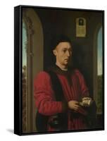 Portrait of a Young Man, 1450-1460-Petrus Christus-Framed Stretched Canvas