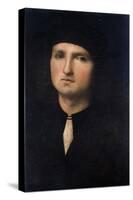 Portrait of a Young Man 1495-1500-Pietro Perugino-Stretched Canvas