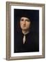 Portrait of a Young Man 1495-1500-Pietro Perugino-Framed Giclee Print