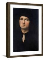 Portrait of a Young Man 1495-1500-Pietro Perugino-Framed Giclee Print