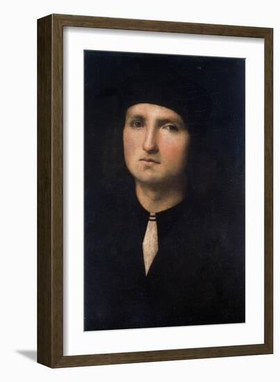 Portrait of a Young Man 1495-1500-Pietro Perugino-Framed Giclee Print