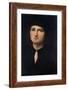 Portrait of a Young Man 1495-1500-Pietro Perugino-Framed Giclee Print
