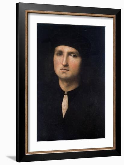 Portrait of a Young Man 1495-1500-Pietro Perugino-Framed Giclee Print