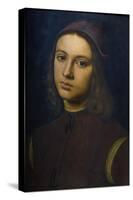 Portrait of a Young Man, 1495-Pietro Perugino-Stretched Canvas