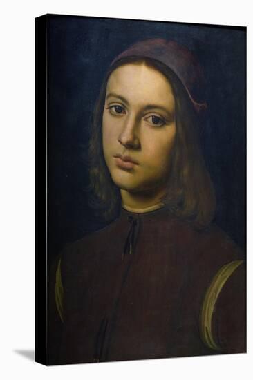 Portrait of a Young Man, 1495-Pietro Perugino-Stretched Canvas