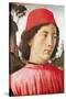 Portrait of a Young Man, 15th Century-Domenico Ghirlandaio-Stretched Canvas