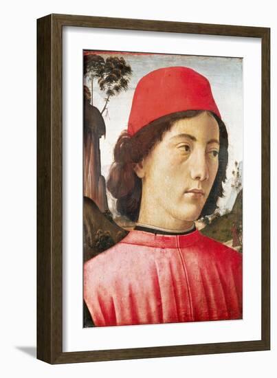 Portrait of a Young Man, 15th Century-Domenico Ghirlandaio-Framed Giclee Print