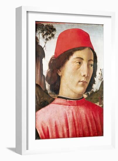 Portrait of a Young Man, 15th Century-Domenico Ghirlandaio-Framed Giclee Print