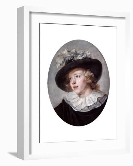 Portrait of a Young Man, 18th-Early 19th Century-Jean-Honore Fragonard-Framed Giclee Print