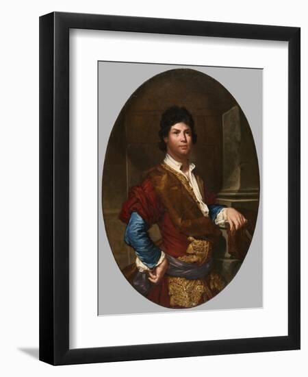 Portrait of a Young Man as a Gentleman, c.1720-1730-Giuseppe Ghislandi-Framed Giclee Print