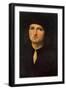 Portrait of a Young Man, Between 1495 and 1500-Perugino-Framed Giclee Print