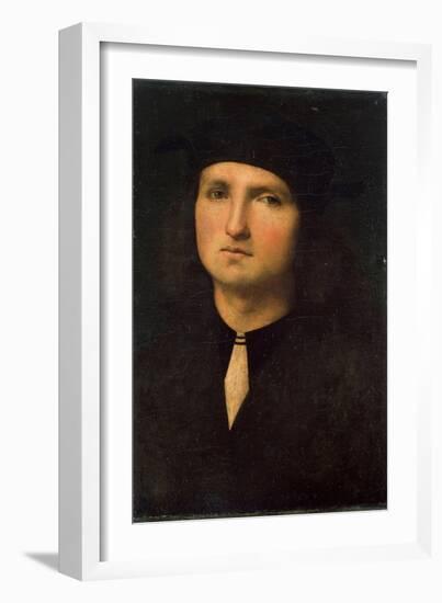 Portrait of a Young Man, Between 1495 and 1500-Perugino-Framed Giclee Print