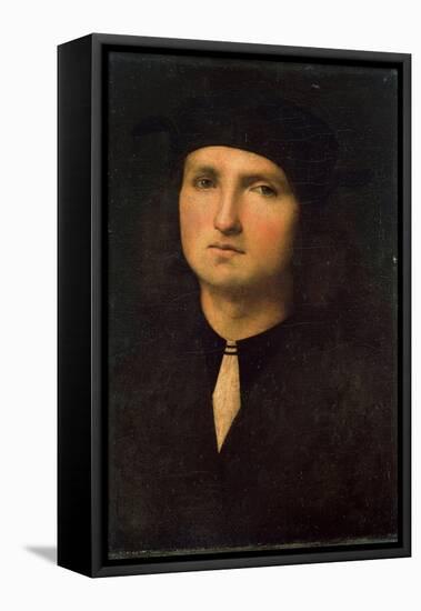 Portrait of a Young Man, Between 1495 and 1500-Perugino-Framed Stretched Canvas