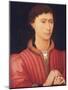 Portrait of a young man, bust-length, in a fur-trimmed red doublet, c.1450-60 (oil on panel)-Rogier van der Weyden-Mounted Giclee Print