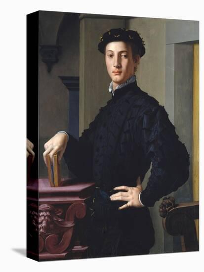 Portrait of a Young Man by Agnolo Bronzino-null-Stretched Canvas