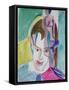 Portrait of a Young Man by Ernst Ludwig Kirchner-Ernst Ludwig Kirchner-Framed Stretched Canvas