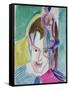 Portrait of a Young Man by Ernst Ludwig Kirchner-Ernst Ludwig Kirchner-Framed Stretched Canvas