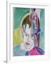 Portrait of a Young Man by Ernst Ludwig Kirchner-Ernst Ludwig Kirchner-Framed Giclee Print