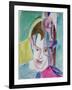 Portrait of a Young Man by Ernst Ludwig Kirchner-Ernst Ludwig Kirchner-Framed Giclee Print