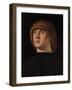 Portrait of a Young Man, c.1480-Jacometto Veneziano-Framed Giclee Print