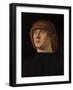 Portrait of a Young Man, c.1480-Jacometto Veneziano-Framed Giclee Print