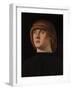 Portrait of a Young Man, c.1480-Jacometto Veneziano-Framed Giclee Print