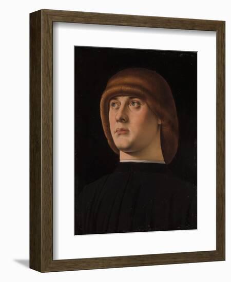 Portrait of a Young Man, c.1480-Jacometto Veneziano-Framed Giclee Print