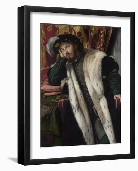 Portrait of a Young Man, C.1540-Moretto Da Brescia-Framed Giclee Print