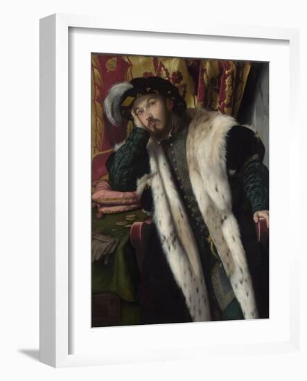 Portrait of a Young Man, C.1540-Moretto Da Brescia-Framed Giclee Print