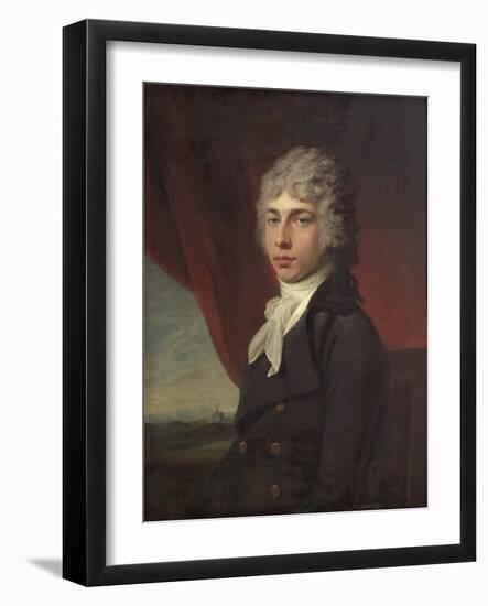 Portrait of a Young Man, C.1795-Jean Laurent Mosnier-Framed Giclee Print