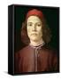 Portrait of a Young Man, circa 1480-85-Sandro Botticelli-Framed Stretched Canvas