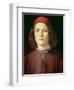 Portrait of a Young Man, circa 1480-85-Sandro Botticelli-Framed Giclee Print