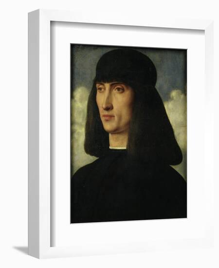 Portrait of a Young Man, circa 1500-Giovanni Bellini-Framed Giclee Print