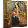 Portrait of a Young Man Dressed as a Woman, Persia, Qajar, circa 1820-null-Mounted Giclee Print